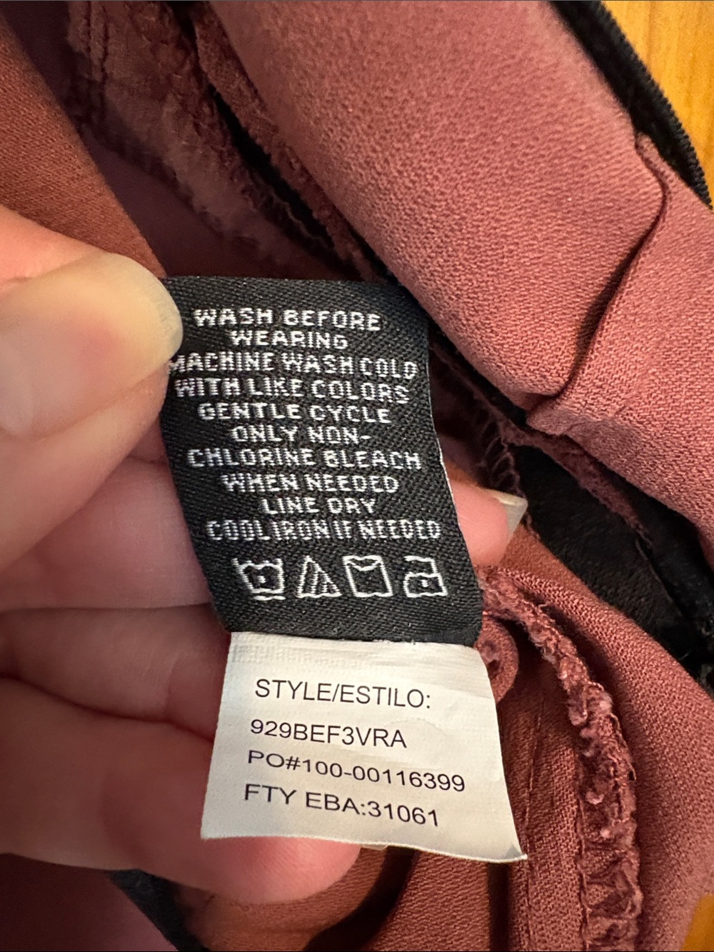 Women's Violets & Roses Mid Rise Slim Trousers Dusty Rose Size 10 Inseam 28 - Picture 7 of 12